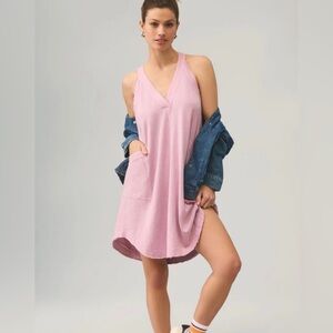 Pretty Lilac colored dress swim suit cover up anthropology Daily Practice